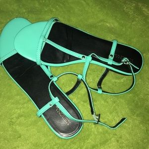 Aqua Colored Sandals